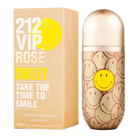 212 VIP ROSÉ SMILEY LIMITED EDITION 80ml 2.71Oz - CAROLINA HERRERA CH