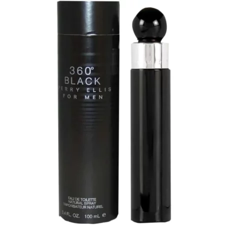 360º BLACK FOR MEN 100ml 3.38Oz - PERRY ELLIS